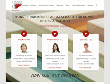 Tablet Screenshot of kunst-und-rahmen.de